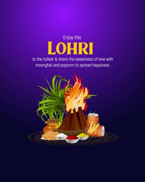 Happy Lohri hd images poster banner status and hd photos